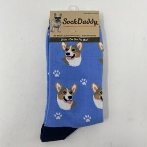 Sock Daddy Welsh Corgi Blue Unisex Socks New